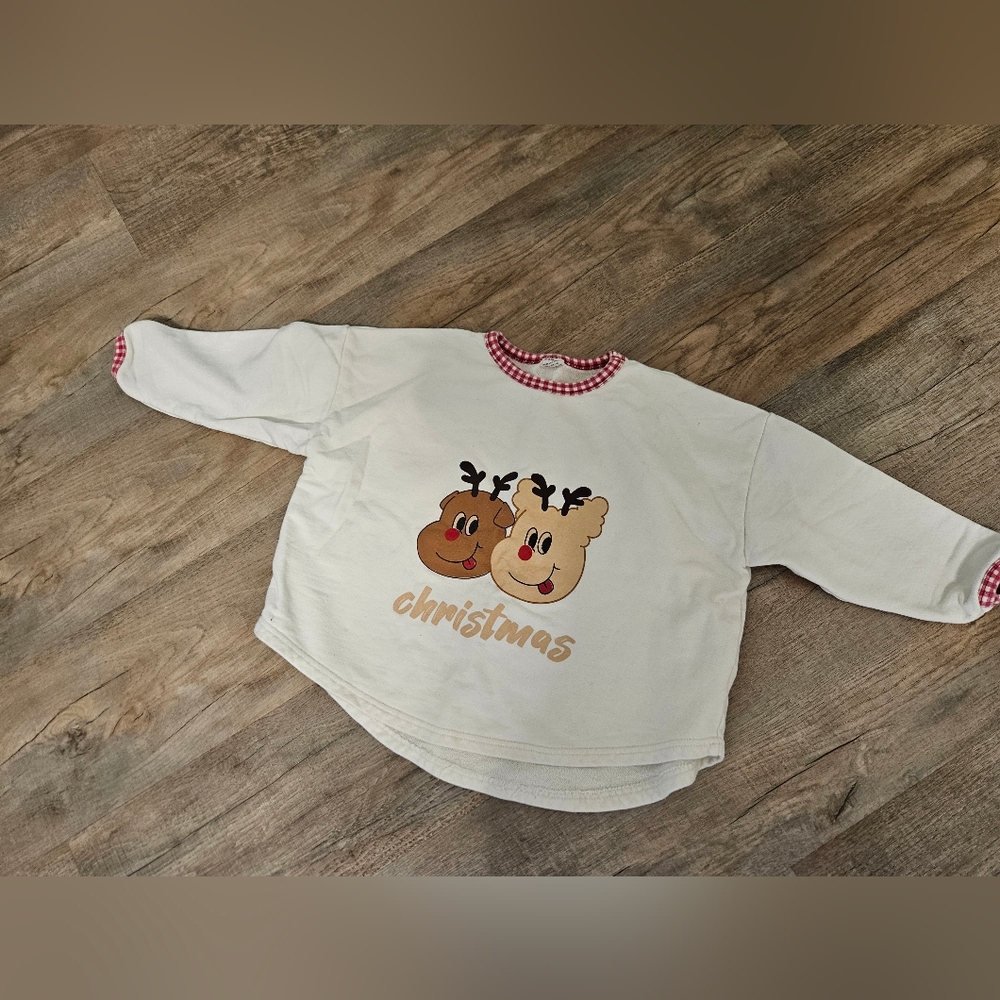 Christmas Reindeer Sweatshirts Size 5-7